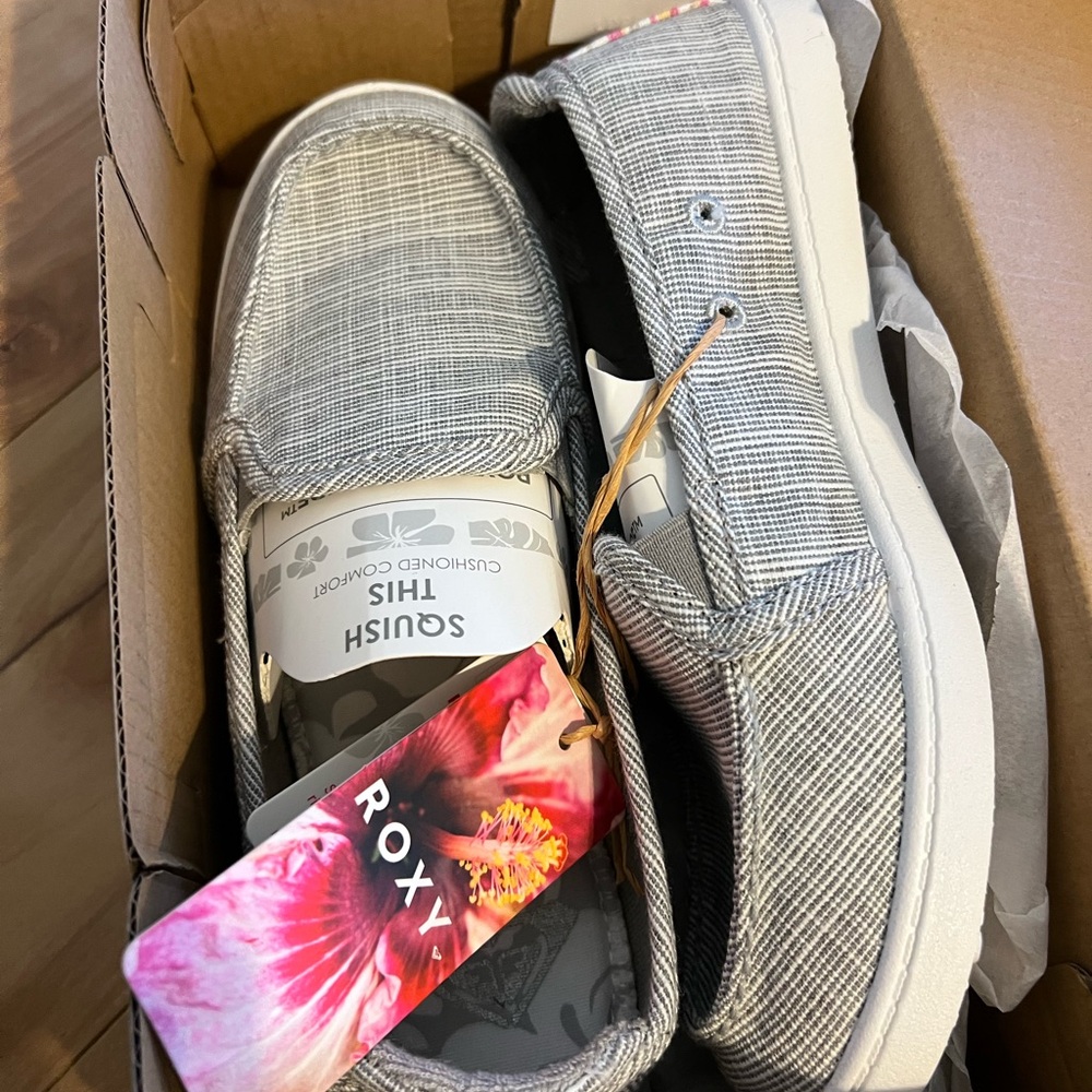 Roxy Casual Slip-On Shoes - Gray